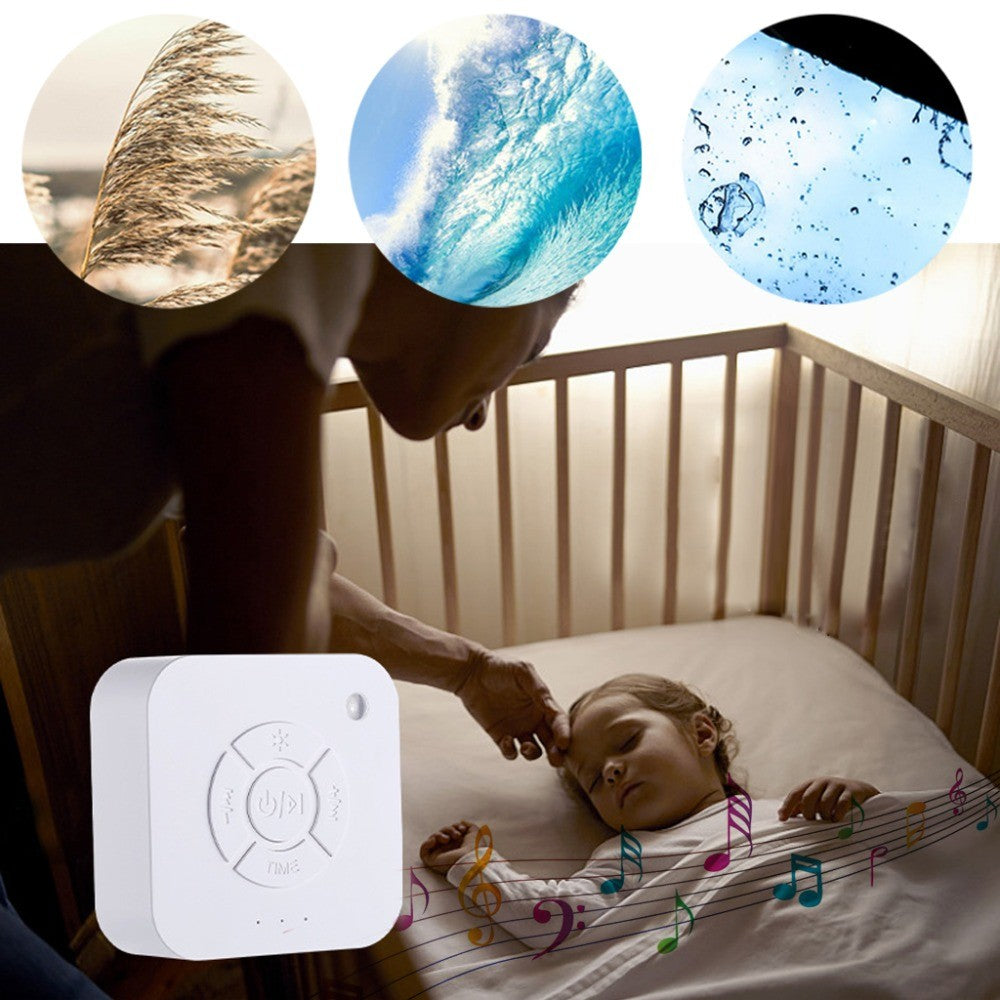 Máquina de Ruido Blanco Portátil y sonidos relajantes para Bebés.